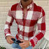 Men's Shirt Lapel Button Long Sleeve EsaModa